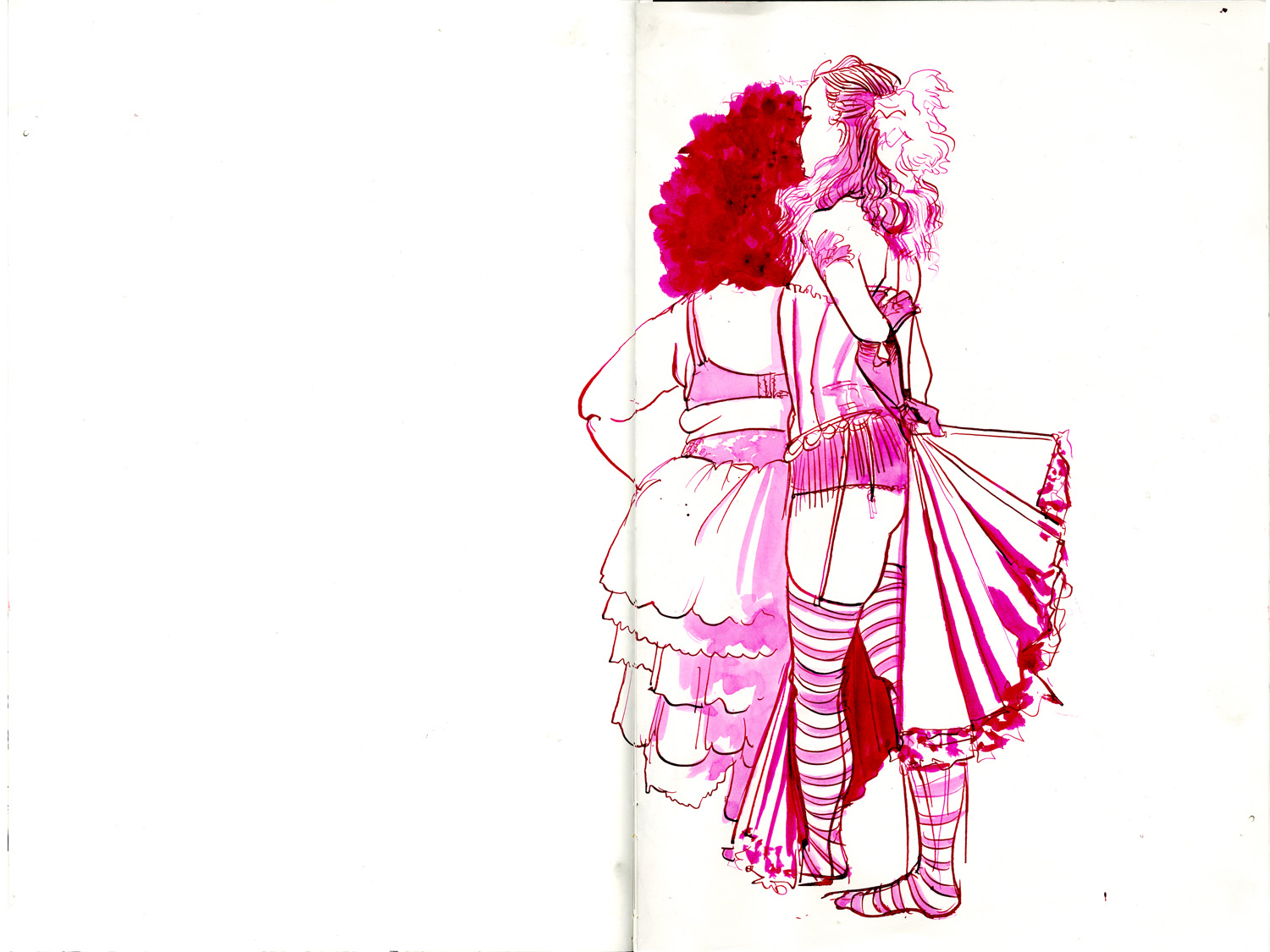 Sketchbook Burlesque Figure Drawing